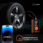 OLOLOP® SUPER Inflador Ruedas Coche PREMIUM con Linterna + GUIA para Llevar a tu Familia Segura | compresor Aire portatil |