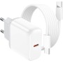 Cargador iPhone 16, Carga Rapida iPad Cargador USB C 20W Enchufe con 2M Tipo C Cable para iPhone 16/16 Pro/16 Plus/15/15 Pro/15