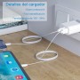 MEROM 20W Cargador de Pared USB A y C Compatible Fuente de Alimentación PD 3.0 y QC 3.0 / QC 2.0 para i Phone 15 14 13 12 Pro