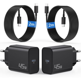 45W Cargador Tipo-C Carga Rapida para Samsung Galaxy S25 Ultra S24 S23 S22 S21 S20 FE 5G Edge, A55 A54 A53 A35, Note 20 10 9 8,