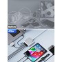 200W Cargador USB C Multiple, 6-Puertos GAN III Enchufe Cargador, 65W PD+QC Carga Rapida Portátil Adaptador con 4 Tipo C y 2