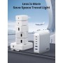 200W Cargador USB C Multiple, 6-Puertos GAN III Enchufe Cargador, 65W PD+QC Carga Rapida Portátil Adaptador con 4 Tipo C y 2