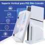 RongZy Soporte Vertical para PS5 Slim con Alfombrilla de Silicona Antideslizante Base de Soporte para Playstation 5 Slim Edición