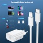 Cargador Carga Rapida for iPhone 14/14 Pro/14 Pro Max/14 Plus 13 12 11 SE XR X XS 8 7, iPad Air Mini, AirPods, 30W USB C