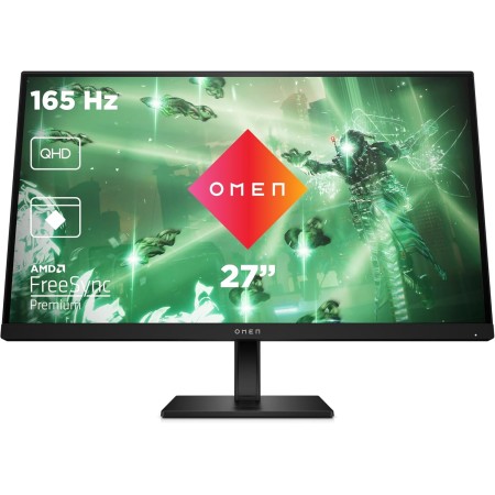 HP OMEN 27q - Monitor Gaming 27" QHD (2560 x 1440 a 165 Hz, IPS, 16:9, 1ms, HDMI, Antirreflejo, HDR, DisplayPort, AMD FreeSync