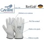 Ruvigrab - Pack 6 pares - Guante de Trabajo Piel, Guantes jardin, Guantes Cuero, Guantes para Obra, Guante trabajo hombre y