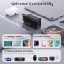 150W Cargador USB C, 3 Puertos GAN IV Tech Enchufe Cargador PD QC PPS 100W Carga Rápido Portátil USB Adaptador para MacBook