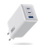 150W Cargador USB C, 3 Puertos GAN IV Tech Enchufe Cargador PD QC PPS 100W Carga Rápido Portátil USB Adaptador para MacBook