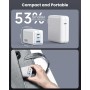 150W Cargador USB C, 3 Puertos GAN IV Tech Enchufe Cargador PD QC PPS 100W Carga Rápido Portátil USB Adaptador para MacBook