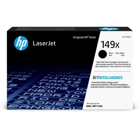 HP 149X W1490X, Negro, Cartucho Tóner de Alta Capacidad Original, de 9500 páginas, para impresoras HP LaserJet Pro 4002 y 4102
