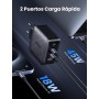 UGREEN Cargador 65W USB C GAN 4 Puertos, Charger Carga Rápida Compatible con iPhone 16/15/14/13/12, iPad, MacBook Pro/Air,