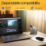 HP Z3700 - Ratón inalámbrico (1200 PPP, Tecnología LED Azul, Puerto USB, Batería de 16 Meses de Duración, Windows Vista 7/8/10),
