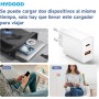 Cargador USB C de 20W - Carga Súper Rápida de Doble Puerto con Cable USB C de 2M, Adecuado para iPhone 16/15, para Samsung