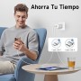 Cargador USB C de 20W - Carga Súper Rápida de Doble Puerto con Cable USB C de 2M, Adecuado para iPhone 16/15, para Samsung