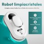 JUPPLIES Robot Limpiacristales Electrico 90W con Succión 5600Pa – Limpia Cristales para Ventanas con 3 Modos Automaticos,
