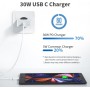 Cargador USB C for iPhone 16/16 Pro/16 Pro Max/16 Plus/15/15 Pro/15 Pro Max/15 Plus Carga Rapida, 30W USBC Enchufe con 2M Cable