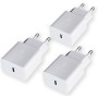 15W USB C Cargador Enchufe, Cargador Rápido Tipo C Adaptador de Cargador Universal Movil para iPhone, Samsung Galaxy S23 S22 S21