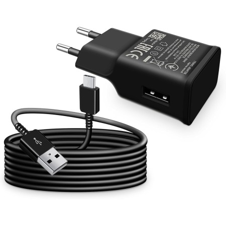 15W Cargador Carga Rápido con Cable USB C de 1,5m para Samsung Galaxy A16 A15 A14 A13 A05s A33 A34 A35 A36 A56 A55 A54 A53 A51