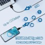 15W Cargador Carga Rápido con Cable USB C de 1,5m para Samsung Galaxy A16 A15 A14 A13 A05s A33 A34 A35 A36 A56 A55 A54 A53 A51
