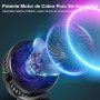 GMGXX Ventilador USB Pequeño con Pinza & 3 Velocidades, 4800mAh Bateria Recargable Ventilador Portatil, 720° Giratorio Mini