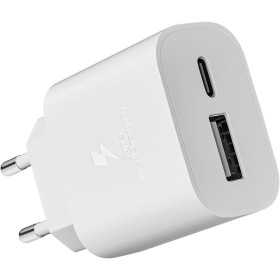 Cargador USB C, 25W Múltiple Enchufe PD+QC Rápido, Cabeza Cargador Movil Adaptador Tipo C para Apple iPhone 16 15 14 13 12 11