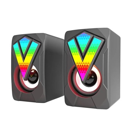 Altavoces de ordenador, caja de sonido para PC, micrófono estéreo HIFI