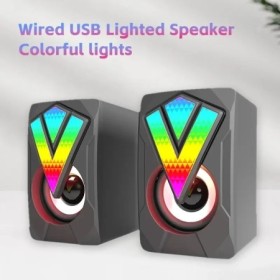 Altavoces de ordenador, caja de sonido para PC, micrófono estéreo HIFI