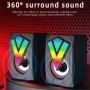 Altavoces de ordenador, caja de sonido para PC, micrófono estéreo HIFI