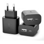Cargador USB C, 25W Múltiple Enchufe PD+QC Rápido, Cabeza Cargador Movil Adaptador Tipo C para Apple iPhone 16 15 14 13 12 11