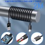 Cargador con Cable de Carga de 2 m Compatible con Samsung Galaxy A13 A14 A20 A20e A23 A32 A33 A34 A40 A52 A53 A54 5g S8 S9 S10