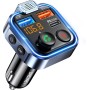 LENCENT Transmisor FM Bluetooth 5.3,Manos Libres Reproductor Música Coche, Deep Bass Sonido Hi-Fi, Adaptador Radio Bluetooth 2