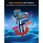 LENCENT Transmisor FM Bluetooth 5.3,Manos Libres Reproductor Música Coche, Deep Bass Sonido Hi-Fi, Adaptador Radio Bluetooth 2
