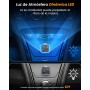 LENCENT Transmisor FM Bluetooth 5.3,Manos Libres Reproductor Música Coche, Deep Bass Sonido Hi-Fi, Adaptador Radio Bluetooth 2