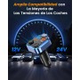 LENCENT Transmisor FM Bluetooth 5.3,Manos Libres Reproductor Música Coche, Deep Bass Sonido Hi-Fi, Adaptador Radio Bluetooth 2