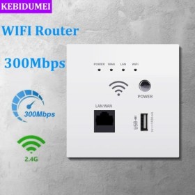 Enchufe WiFi inalámbrico de 300Mbps, relé AP RJ45, enrutador WiFi inal