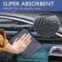 YSWOVUO Juego de 3 Piezas Bayeta Microfibra & 2 Piezas Manoplas de Secado Lavado, 600 g/m² Toalla Secado Coche para Secar Sin