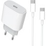 Cargador Rápido USB C 20W for iPhone 16/16 Pro/16 Pro Max/15/15 Plus, Certificado MFi Cargador y Cable Tipo C a C 3.3ft para