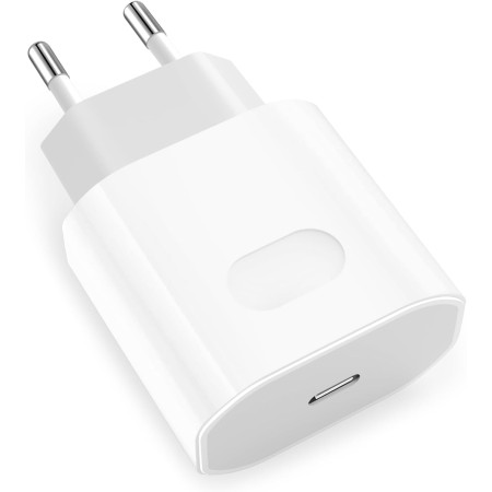 Cargador USB C, 25W Enchufe Carga Rapida para iPhone 16/16 Pro/16 Pro Max/16 Plus/15/14/13/12/11/SE/XS/XR/X,USBC Cargador Rapido