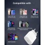 Cargador USB C, 25W Enchufe Carga Rapida para iPhone 16/16 Pro/16 Pro Max/16 Plus/15/14/13/12/11/SE/XS/XR/X,USBC Cargador Rapido