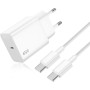 Cargador 45W para Samang S25 Ultra, Cargador Rápido USB C con 2M 100W Cable Trenzado Compatible con Samsang Galaxy