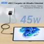 Cargador 45W para Samang S25 Ultra, Cargador Rápido USB C con 2M 100W Cable Trenzado Compatible con Samsang Galaxy