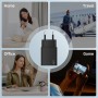 Cargador 45W para Samang S25 Ultra, Cargador Rápido USB C con 2M 100W Cable Trenzado Compatible con Samsang Galaxy