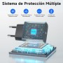 Cargador 45W para Samang S25 Ultra, Cargador Rápido USB C con 2M 100W Cable Trenzado Compatible con Samsang Galaxy