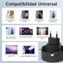 Cargador 45W para Samang S25 Ultra, Cargador Rápido USB C con 2M 100W Cable Trenzado Compatible con Samsang Galaxy