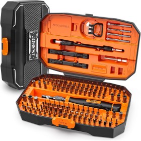 JOREST 152 en 1 set de Destornilladores de Precisión Magnéticos Profesionales, Kit de Reparación Portátil con Torx Triwing Bits