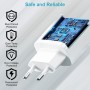 Cargador USB Carga Rapida para Xiaomi Redmi 12/Note 12/11/10/9/8,11T/Mi12/Mi11/Mi10/Mi9/Redmi Pro5G/Poco X3 Pro NFC, Samsung