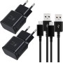DBZYLN Cargador + Micro USB Cable Compatible con Samsung Galaxy S7 S6 Edge S4 S3 A6 J8 J7 J6 J5 J3 Note4 Note2 Tab S Tab S2, AFC