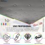 Chinchetas Techo Coche Gris 50Pcs - Techo Coche Despegado + Destornillador + Cinta Métrica - Kit Reparacion Techo Coche