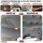 Chinchetas Techo Coche Gris 50Pcs - Techo Coche Despegado + Destornillador + Cinta Métrica - Kit Reparacion Techo Coche