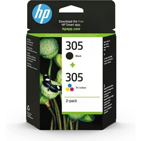 HP 305-3YM61AE/3YM60AE Multipack - Cartuchos de Tinta Originales, Color Negro y Tres Colores